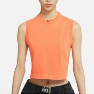 Nike Orange Sleeveless Top